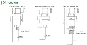 bộ chuyển đổi nhiệt độ Pt100 đầu ra 4-20mA TP04 của eyc-tech