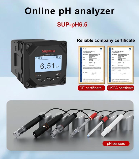 Supmea pH meter SUP-PH6.5 certificate
